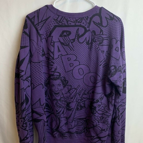 Batman Mens Purple Pullover Sweatshirt Size Medium - Picture 3 of 5